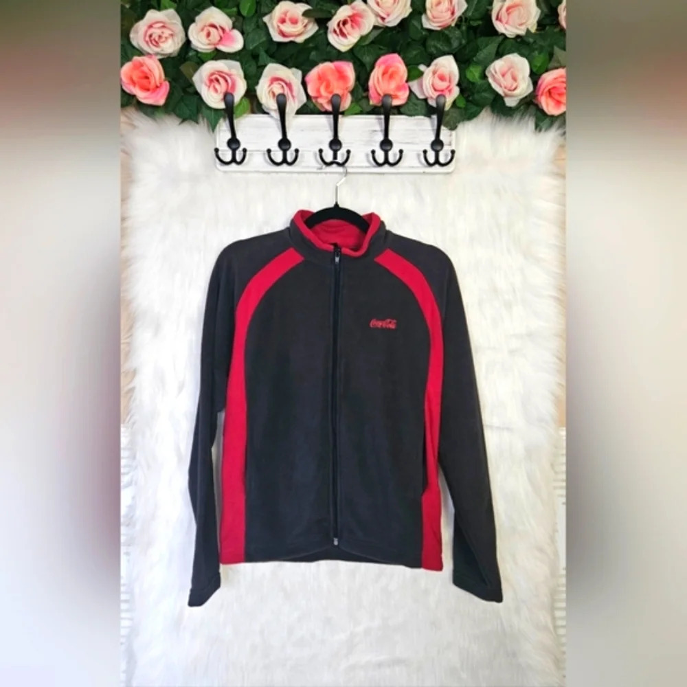Coca-Cola Triple Logo Fleece Zip-Up Shell